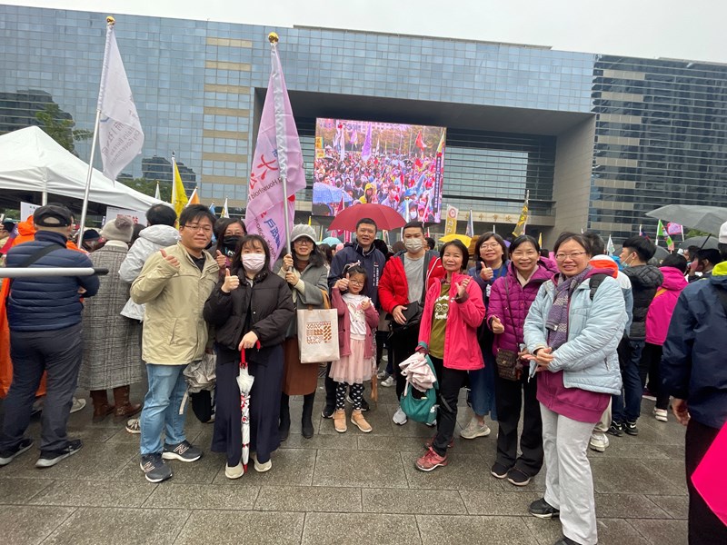 主任率領同仁參加114年元旦升旗典禮