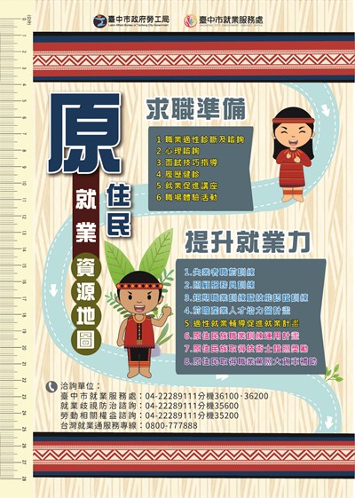 臺中市原住民就業服務資源