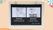臺中市私立惠明盲校國中部視障學生「藝由心生」繪畫教育成果展-我和我的老師、我想住的地方(李岱恩,皮質盲)