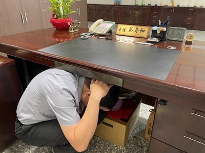 114年國家防災日–本所主任完成演練