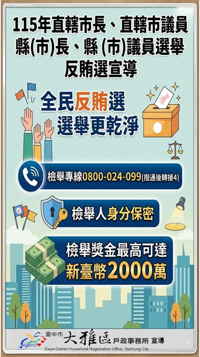 反賄選宣導海報